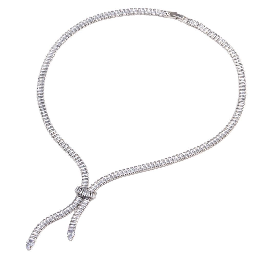 Zircon Fringe Necklace Fashionable Clavicle Chain