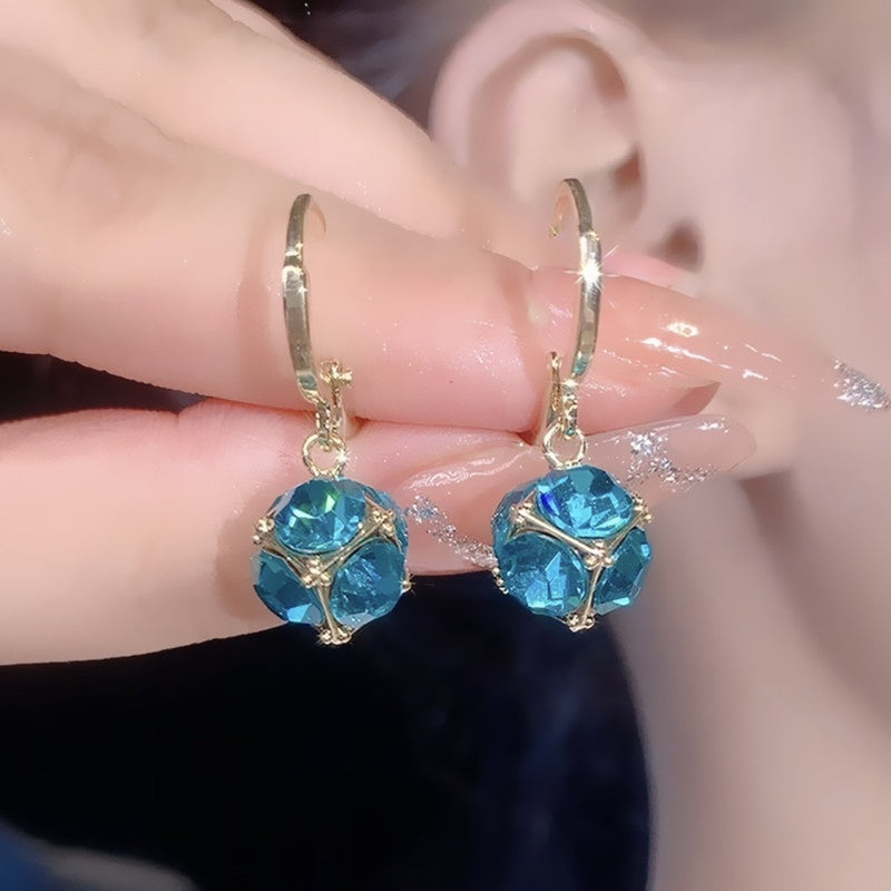 All-matching Elegant Simple Zircon Female Earrings