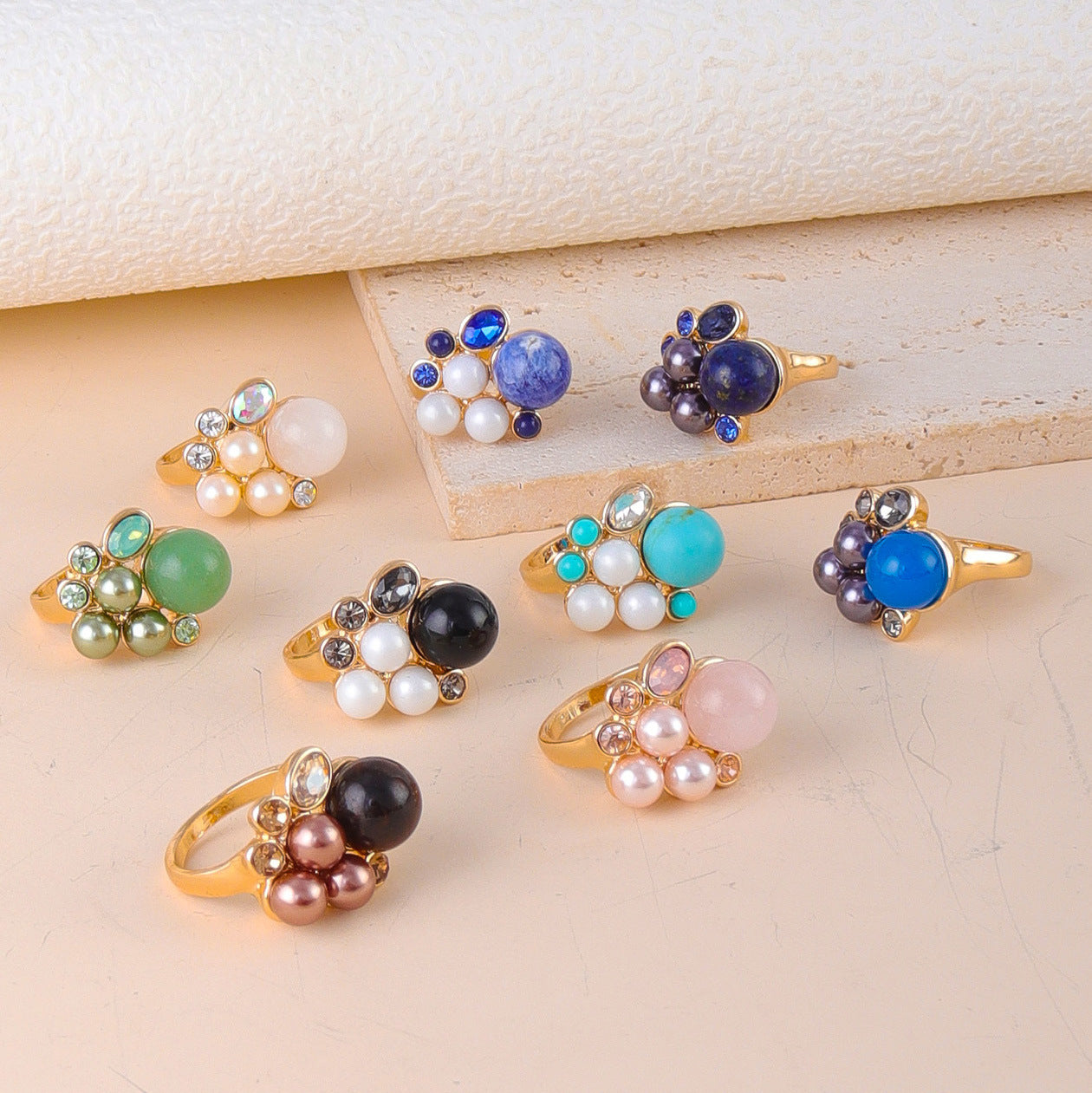 Flower Personality Simple High Sense Ring For Women