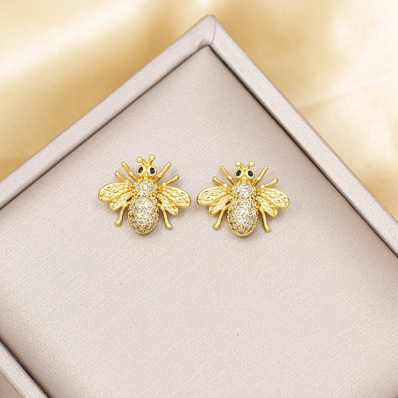 Versatile Titanium Steel Lock Chain Pendant Earrings