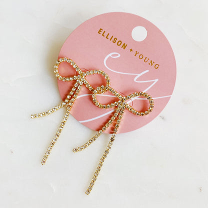 Adorable Shine Bow Earrings