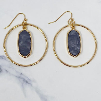 Kenzie Circle Drop Earrings