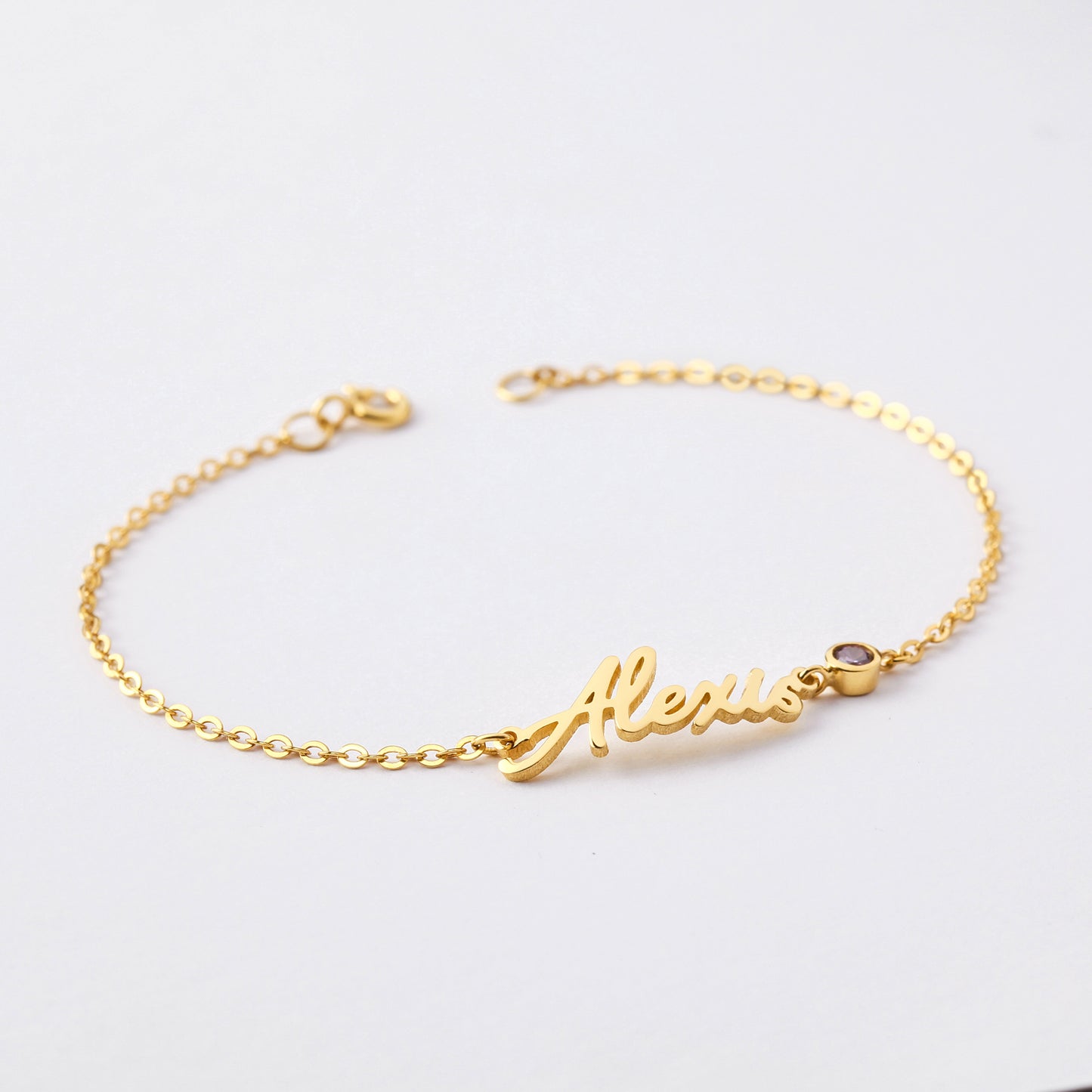 Personalized Name Bracelet, Cursive Name Bracelet, Tween Girl Gift