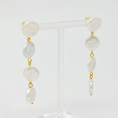 In Napoli Shell Pearl Drop Earrings