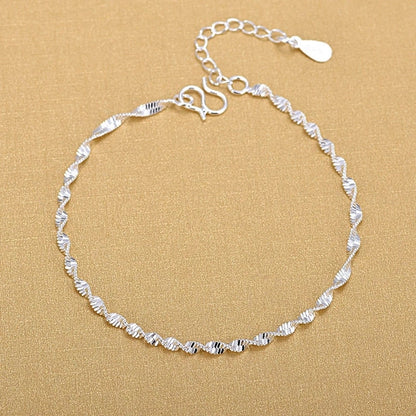 Solid Line Anklet Dainty Anklet Twisted Anklet Stylish Anklet