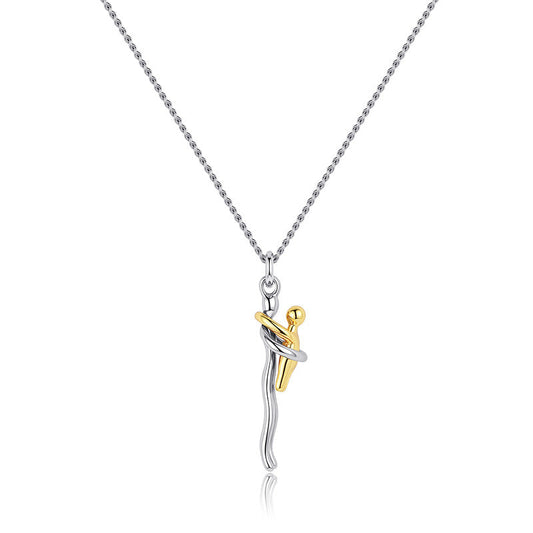 New Necklace with Little People Hugging Design, Mother's Day and