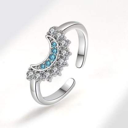 European and American New Jewelry Niche Inlaid with Zircon Sun and