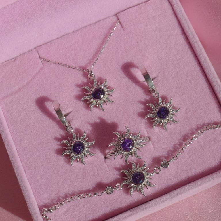 Jewelry Set Wholesale European and American Retro Sunflower Necklace