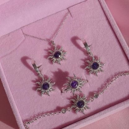Jewelry Set Wholesale European and American Retro Sunflower Necklace