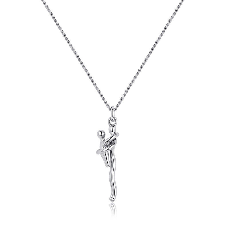 New Necklace with Little People Hugging Design, Mother's Day and