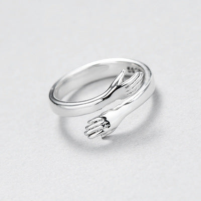 Fashionable, fresh, versatile, hands hugging ring, couple's love