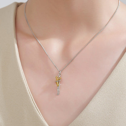 New Necklace with Little People Hugging Design, Mother's Day and