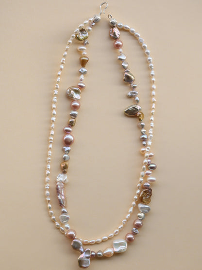 Baroque Reverie Double-Strand Necklace