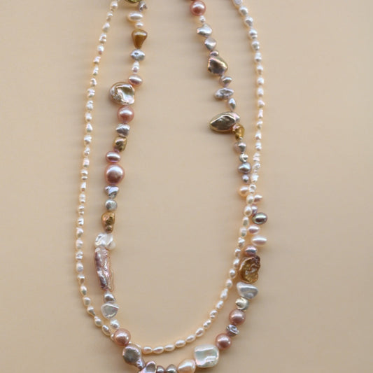 Baroque Reverie Double-Strand Necklace