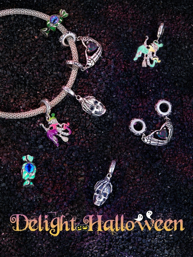 Original Halloween Devil's Eye Candy Diy Bracelet String Beads