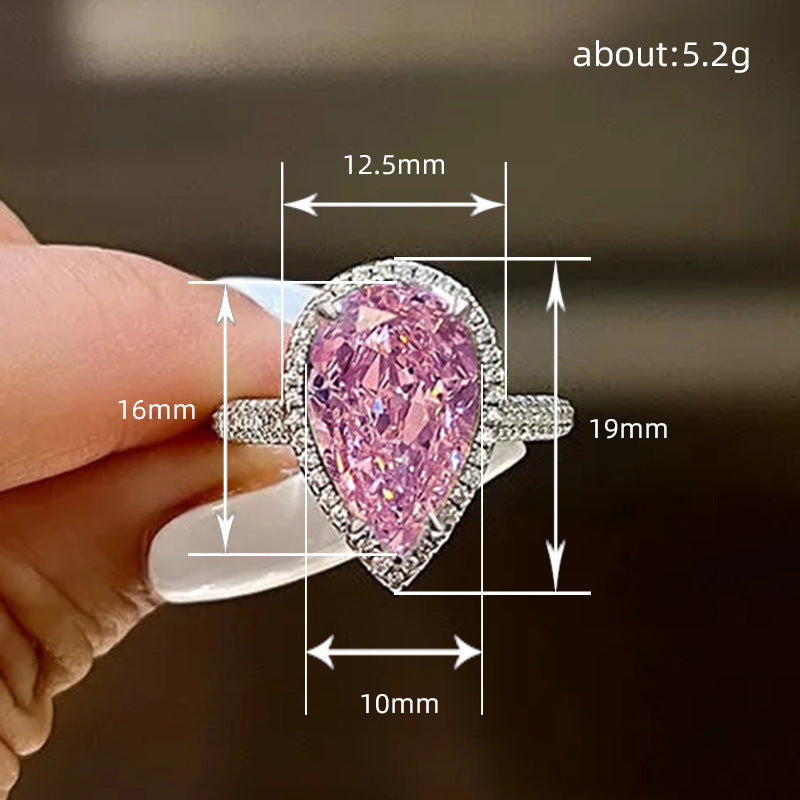 Inlaid Zircon Fashion Personality Women's Ring