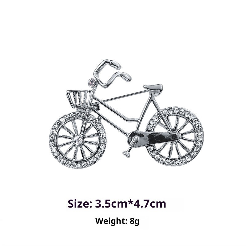 Minimalist Pearl Floral Brooch With Diamond Flower Accessory Pin