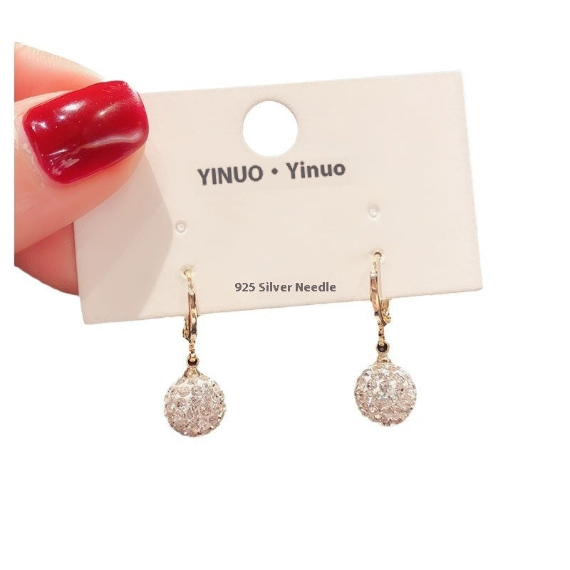 All-matching Elegant Simple Zircon Female Earrings