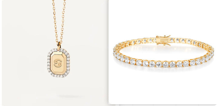 S925 Sterling Silver Twelve Constellation White Zircon Ladies' Pendant Necklace