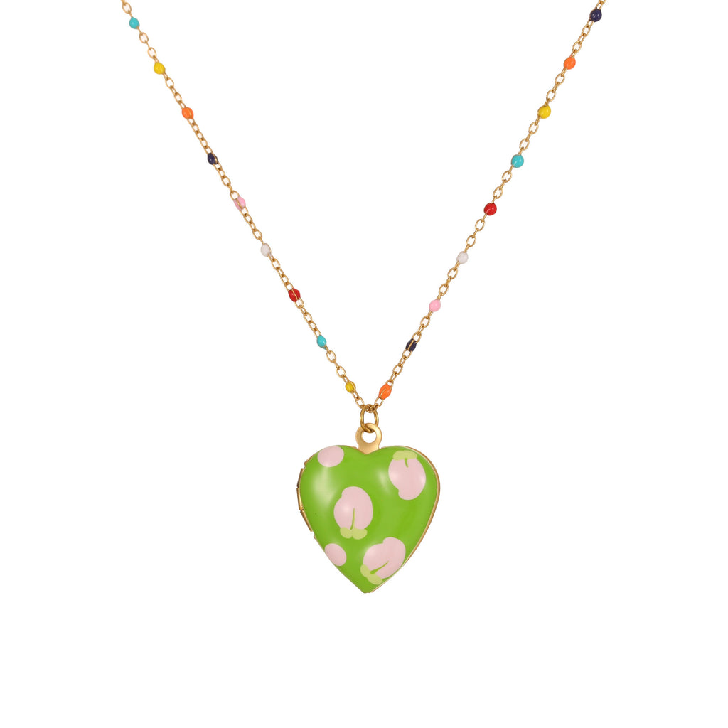Fruit Love Pendant Stainless Steel Necklace