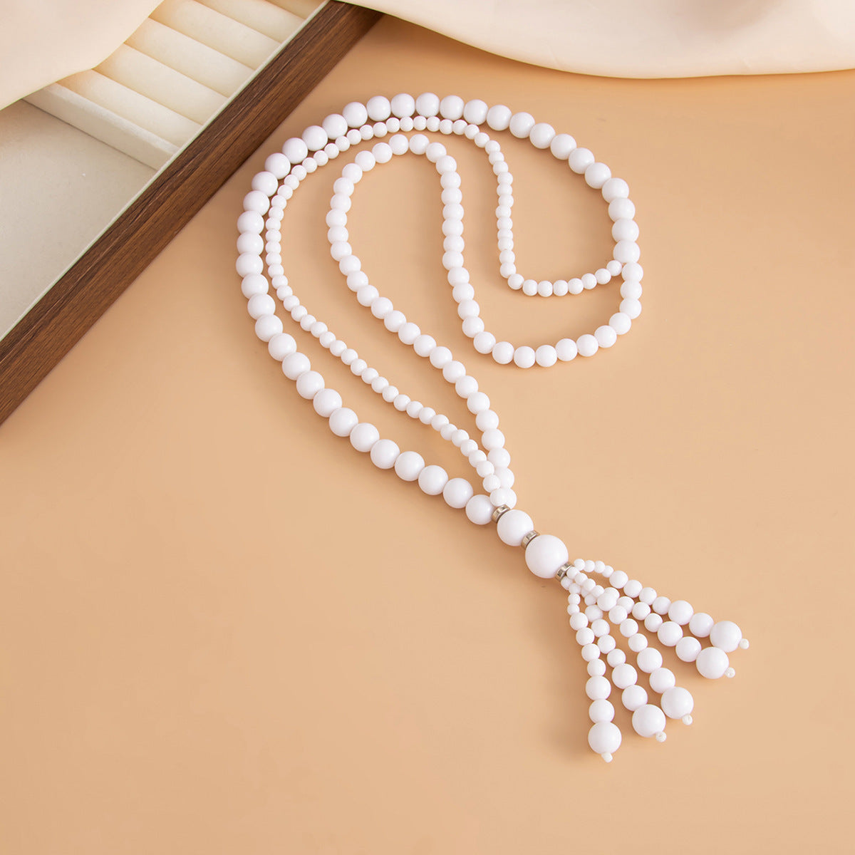 Luxury Retro Acrylic Bead Long Necklace