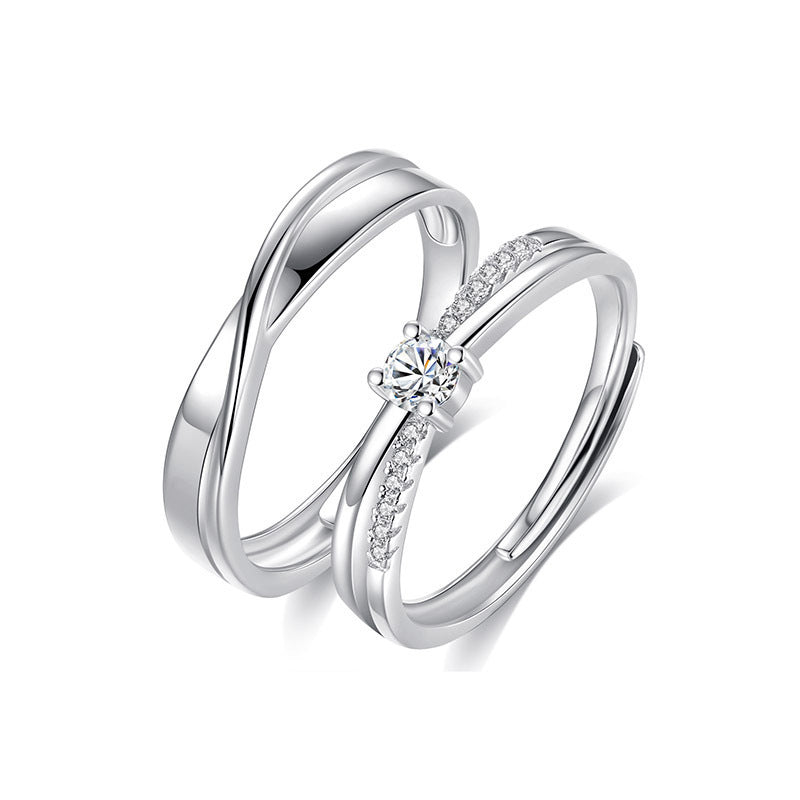 Mobius Strip Couple Ring