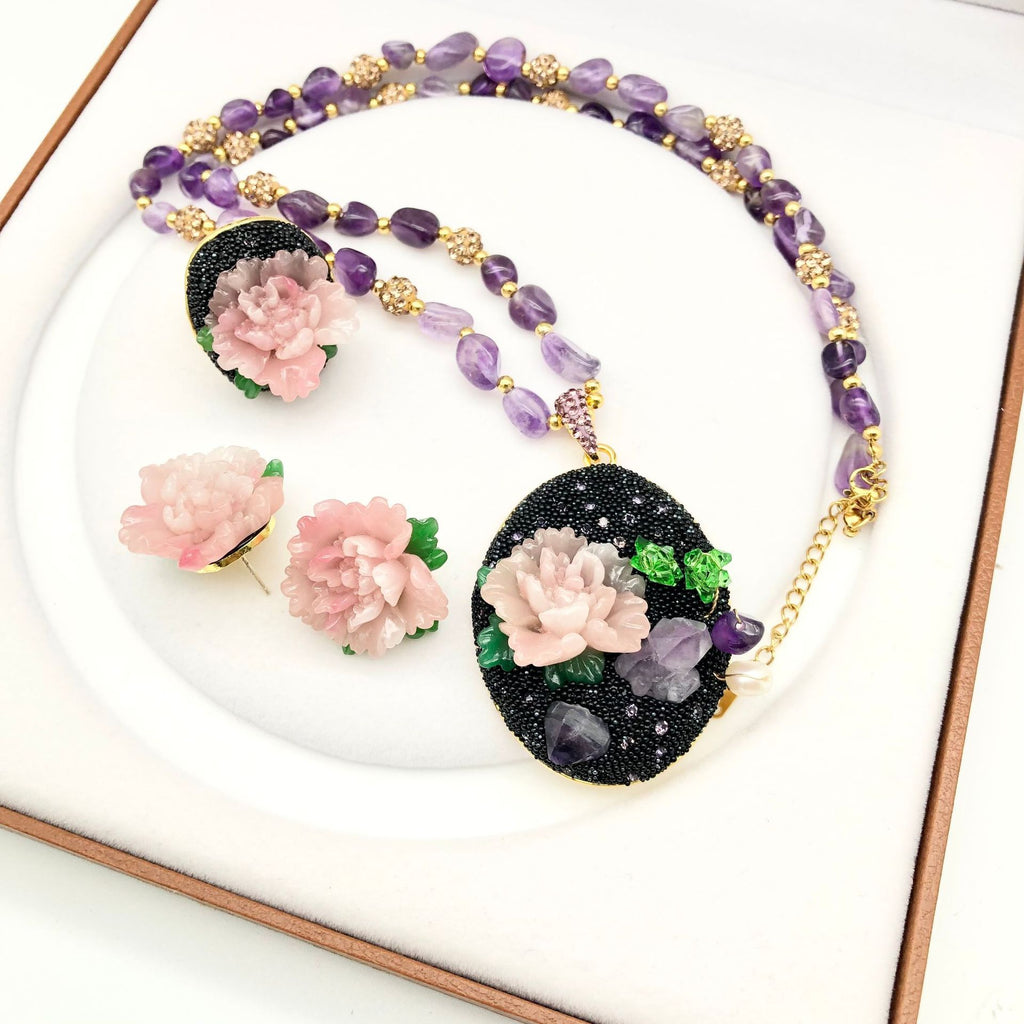 Gorgeous Living Peony Flower Ring