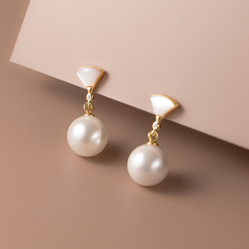 Fashion Shell Pearl Earrings For Women