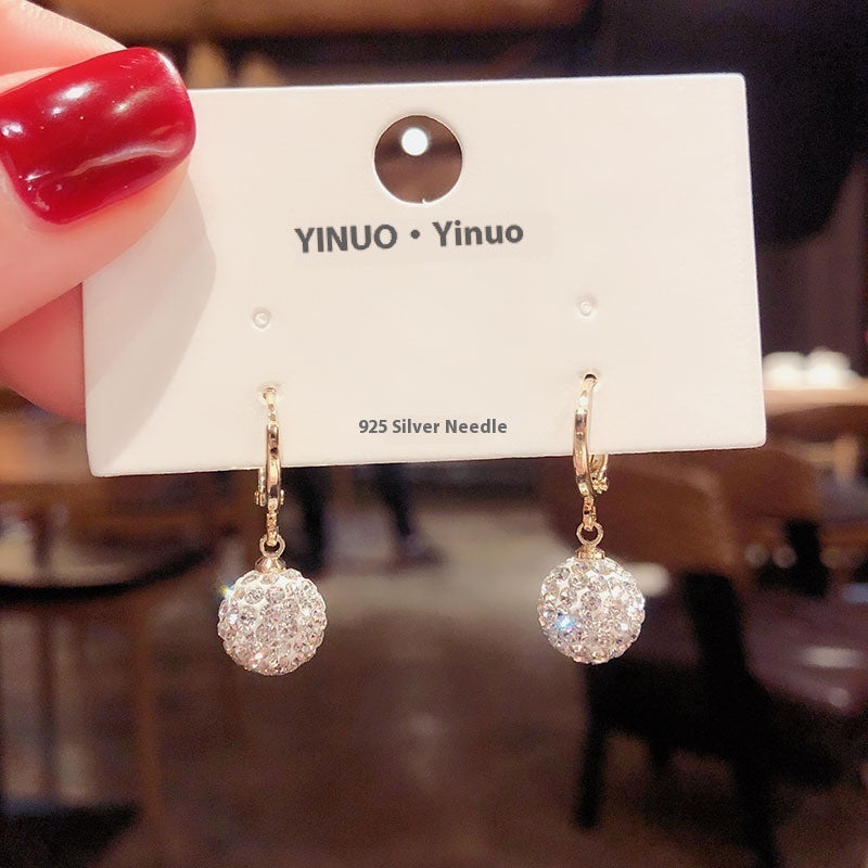 All-matching Elegant Simple Zircon Female Earrings