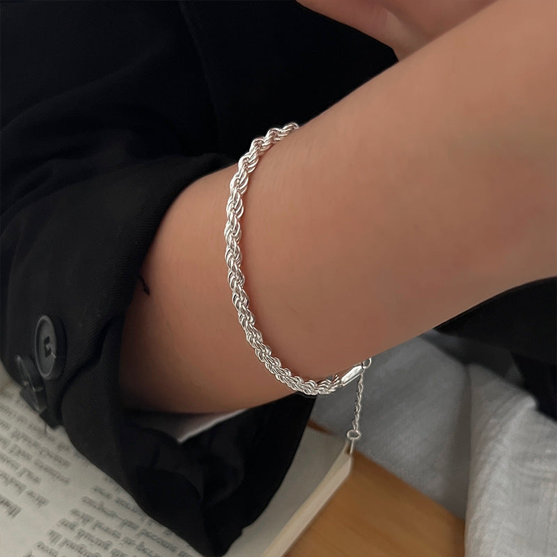 Twisted Fried Dough Twists Bracelet Women's Vintage Versatile In Handwear