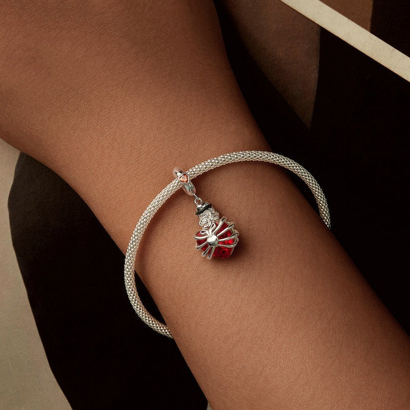 Rose Heart Diy Pendant Parts S925 Silver Beaded