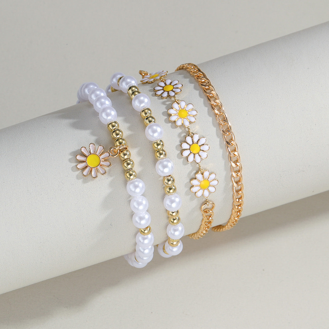 Elegant Style Alloy Chain Pearl XINGX Beaded