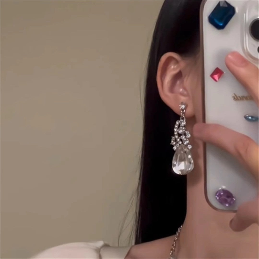 Women's Heavy Industry Advanced Sense Necklace Earrings