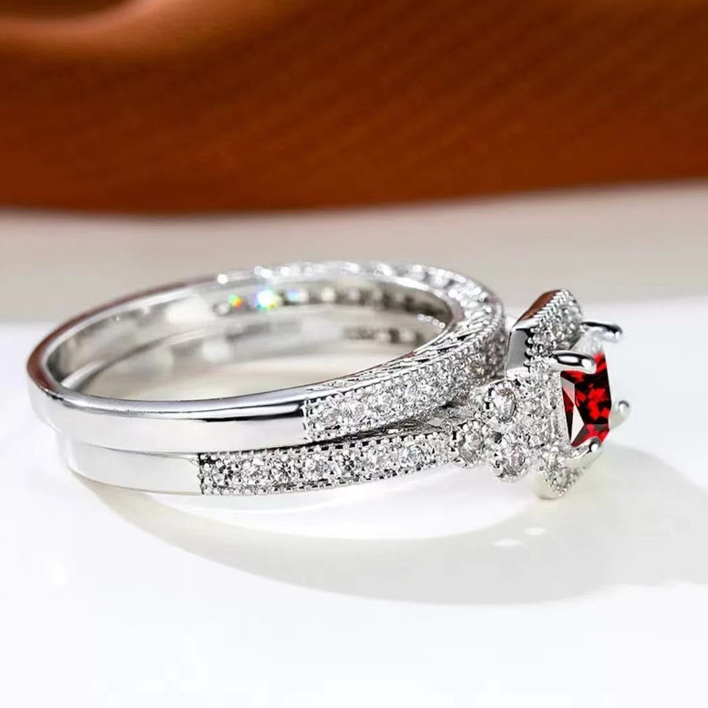 Fashion Ring Set Zircon Simple Ring