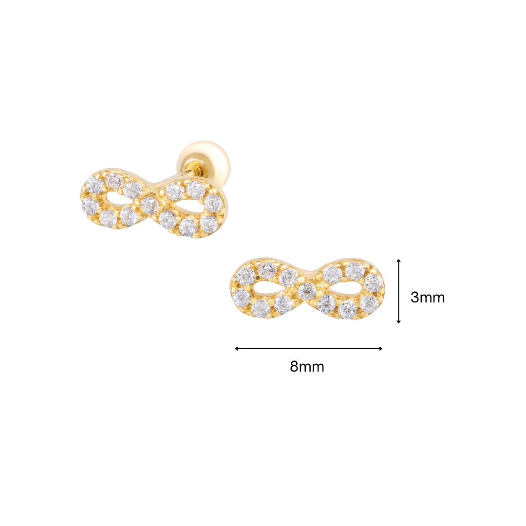 14K (58.5%) SOLID GOLD INFINITY PIERCING