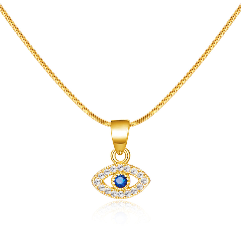 Blue Eyes Fashion Diamond Devil's Eye Necklace