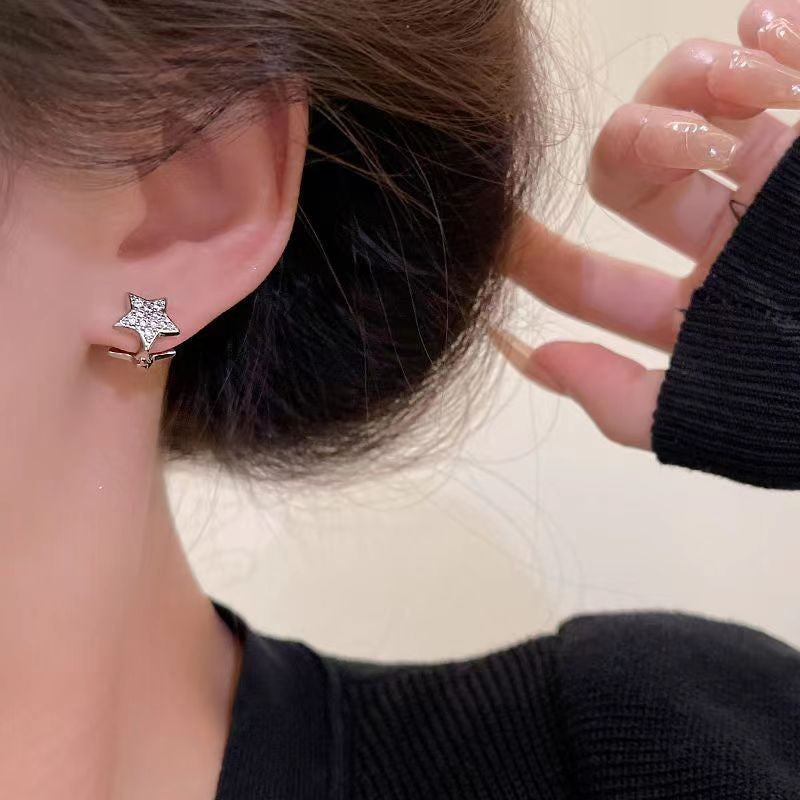Fashionable High-end Star Zircon Earrings For Women