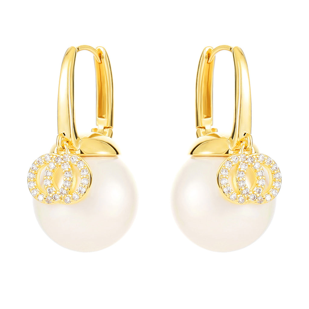Light Luxury Pearl Shell Pearl Earrings