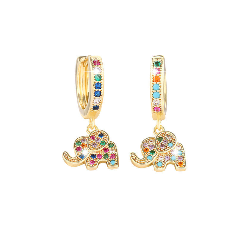 Zircon Inlaid High-end Sense Of Light Luxury Earrings