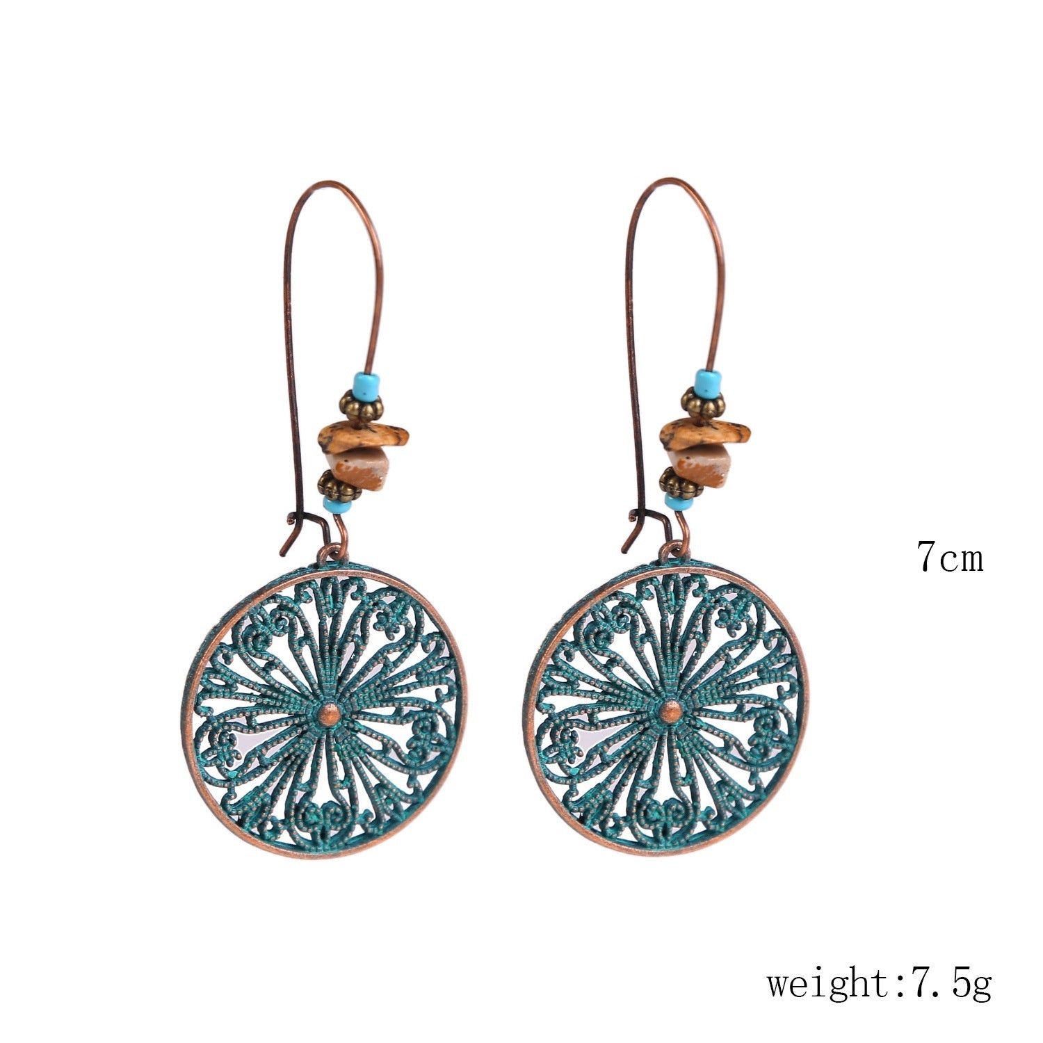 Bohemian Natural Stone Long Retro Necklace