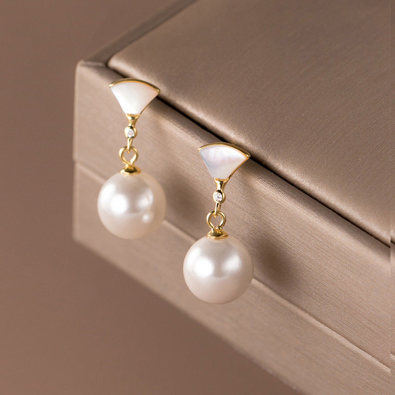 Fashion Shell Pearl Earrings For Women