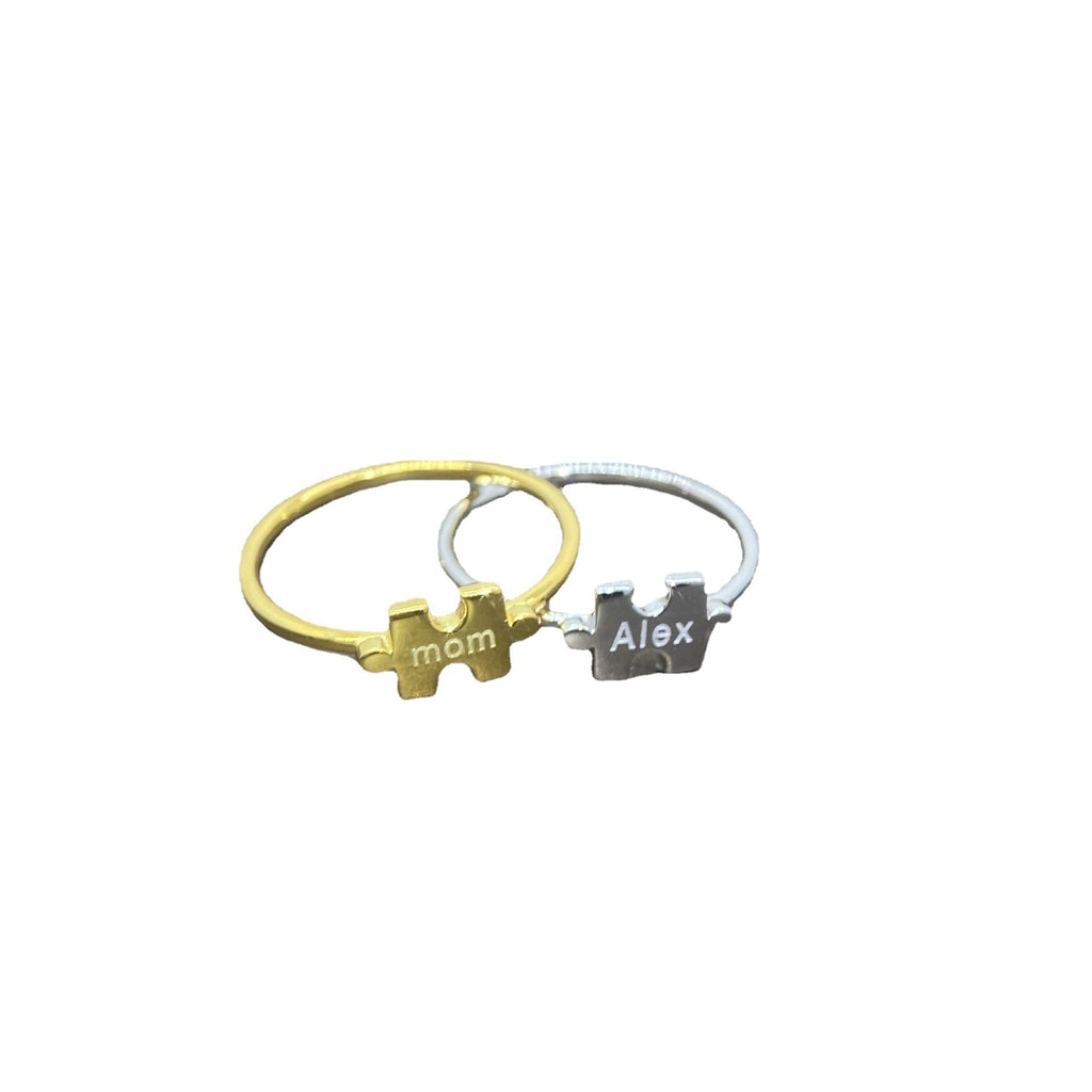 DIY Jigsaw Puzzle 925 Silver Ring For Men And Women