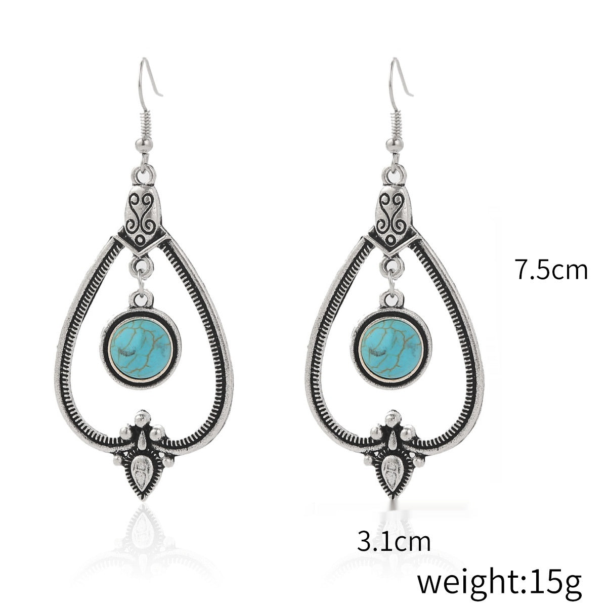 Bohemian Natural Stone Long Retro Necklace