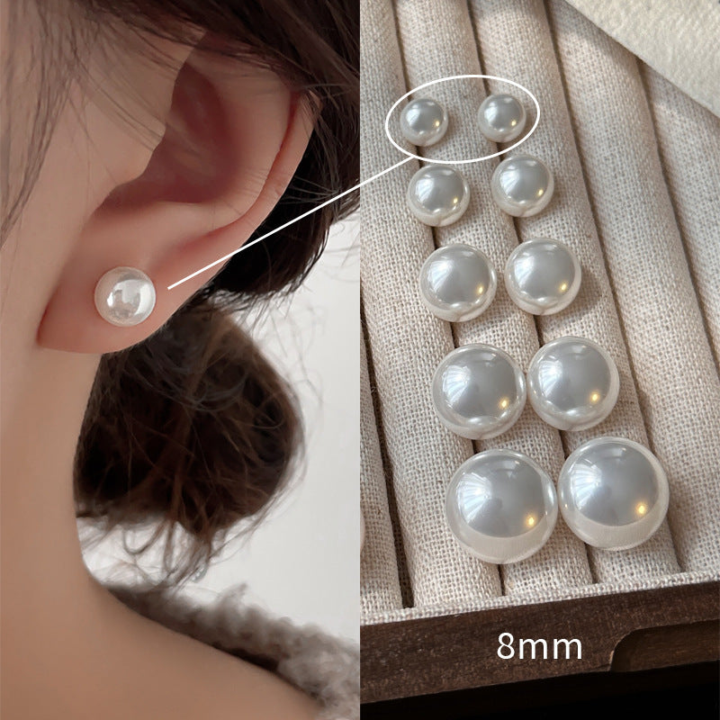 Versatile  Milk White Pearl Earrings