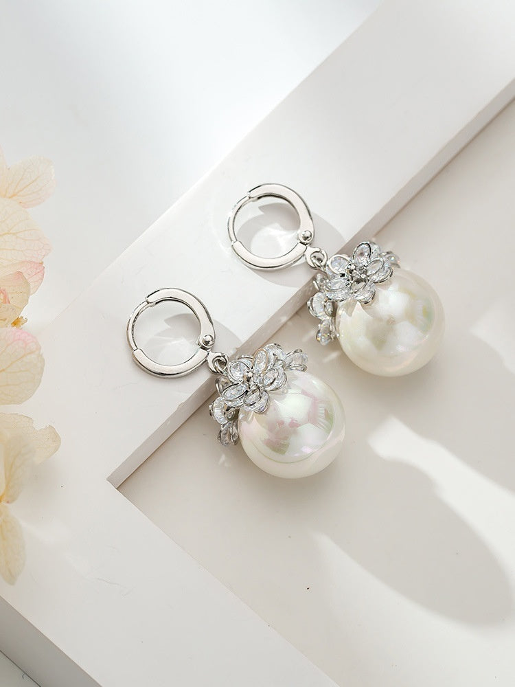 All-matching Elegant Simple Zircon Female Earrings