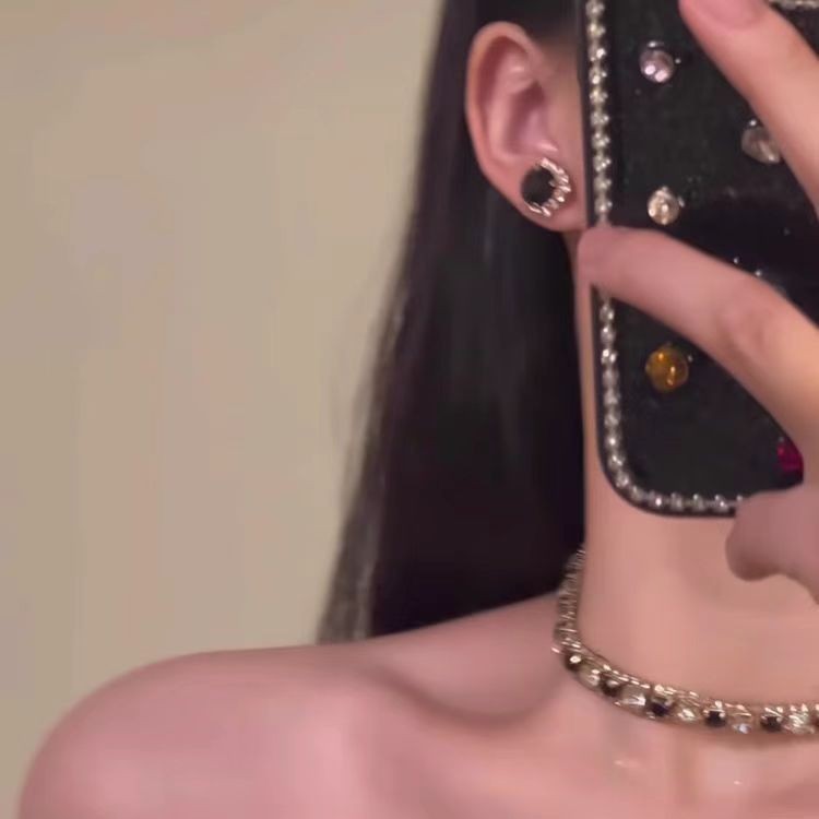 Women's Heavy Industry Advanced Sense Necklace Earrings