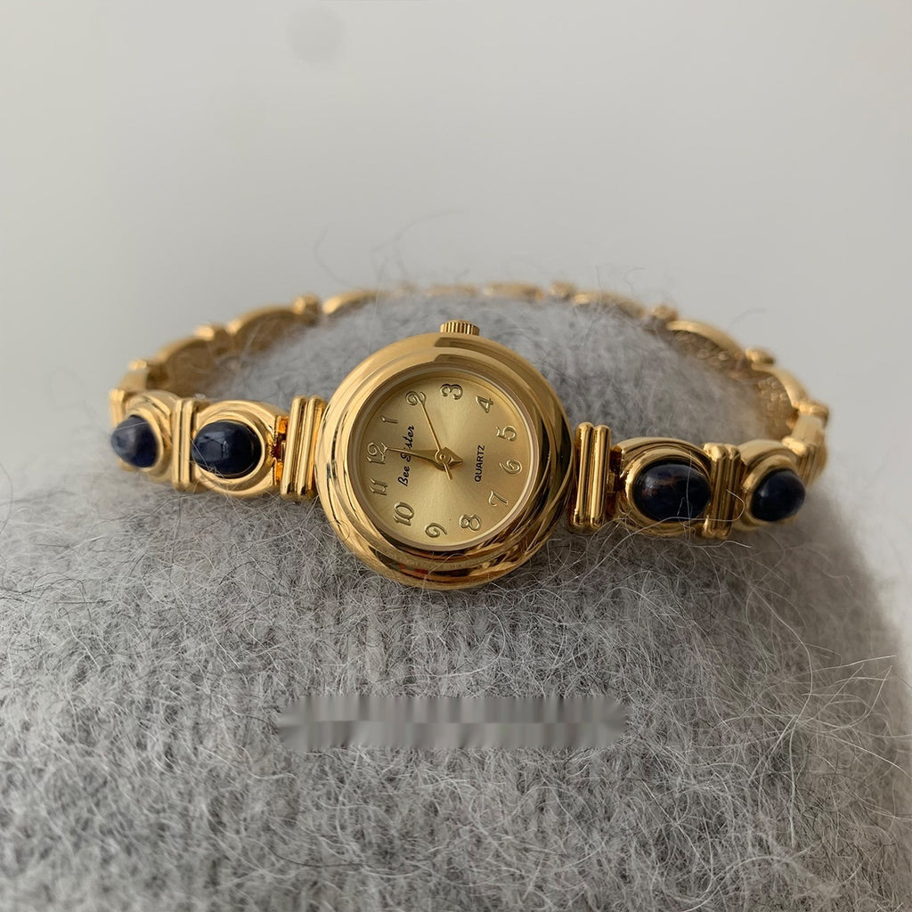 Blue Agate Antique Quartz Watch