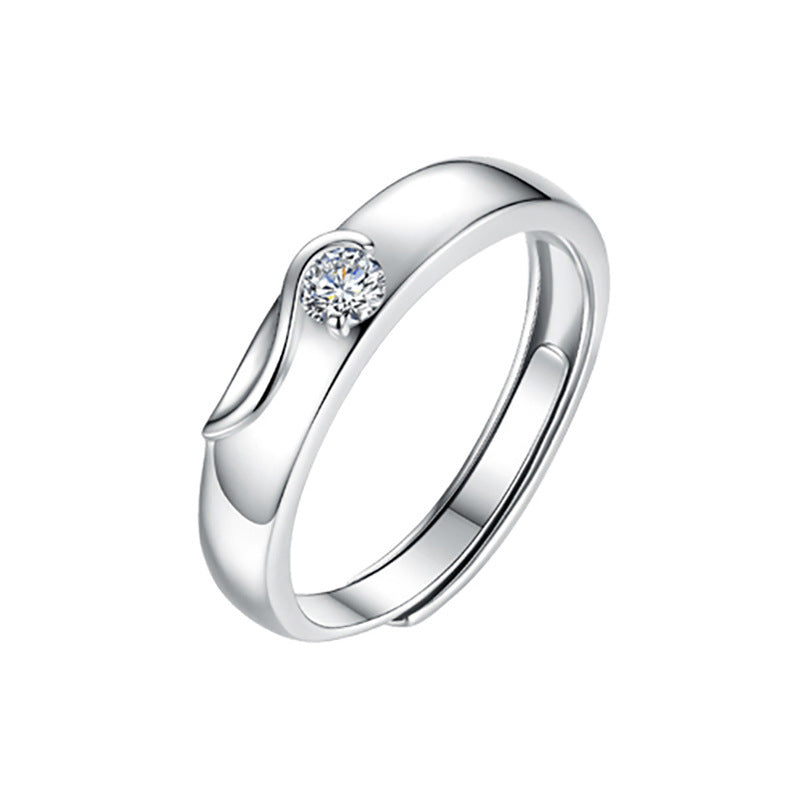 Mobius Strip Couple Ring