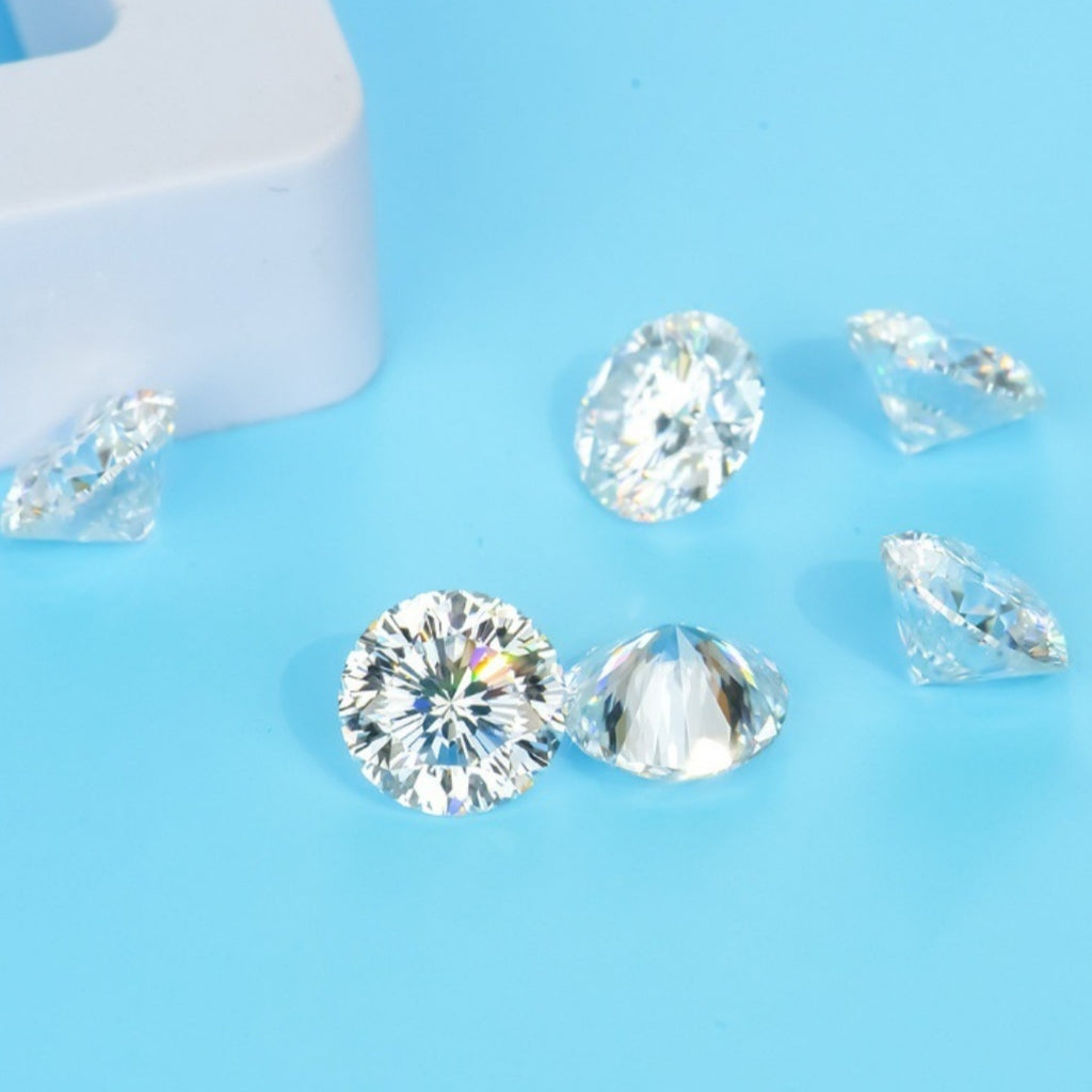 Moissanite Eight Hearts And Eight Arrows Round Wuzhou Artificial Cultivation Gem Stone Stone