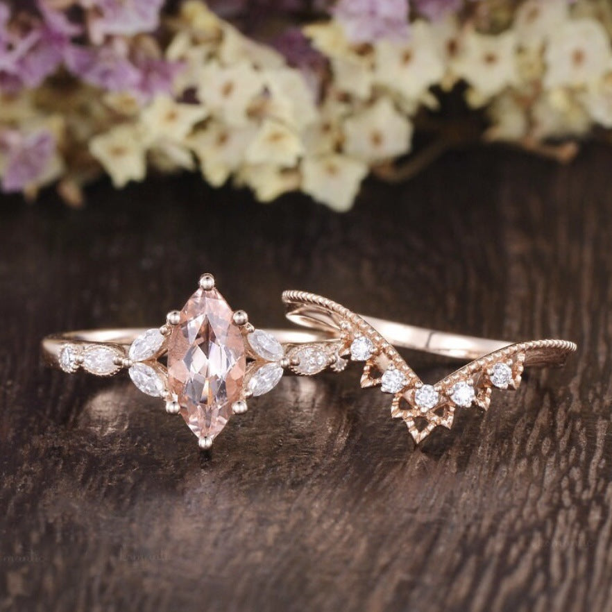 European And American Rose Flower Shape Ring Hot